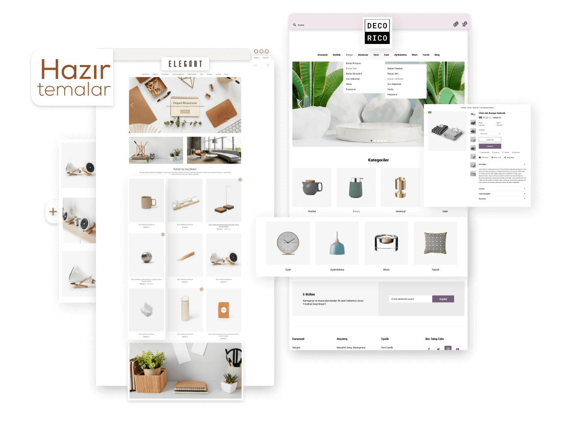 E-Ticaret Siteni İster Sen Tasarla veya İstediğine Tasarlat
